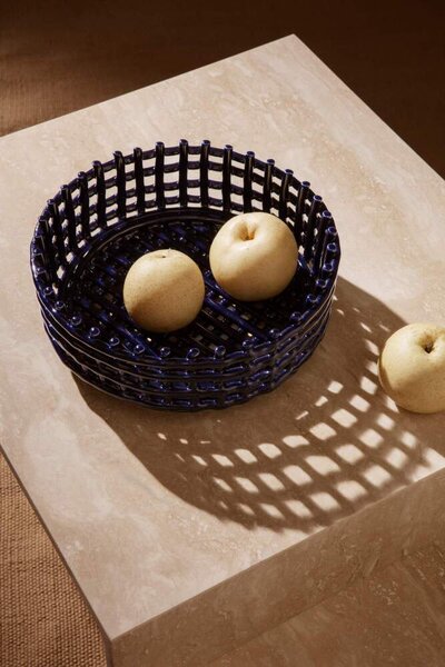Ferm Living Misa Ceramic Centrepiece, blue