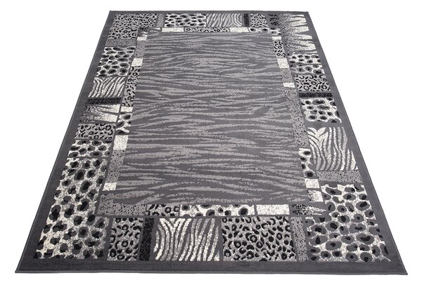 TA Koberec J316A DARK GRAY CHEAP PP CRM Sivý (tmavý) Obdĺžnikový Rozmer: 120x170 cm