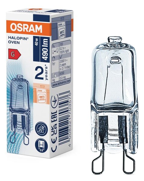 Žiarovka do rúry HALOPIN G9/40W/230V 2700K - Osram