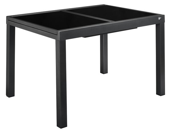 Livarno home Hliníkový záhradný rozladací stôl Houston, čierna (100371010)