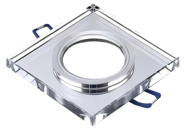 Zápustné svietidlo 1xGU10/MR16/10W/230V 9x9 cm lesklý chróm