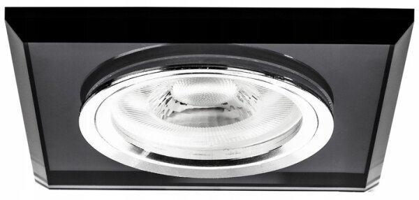 Zapustené svietidlo do podhľadu 1xGU10/MR16/10W/230V 9x9 cm čierne