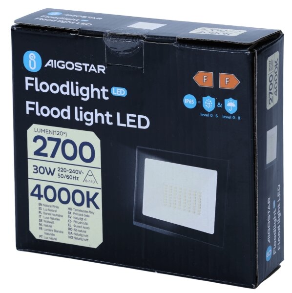 Aigostar - LED reflektor LED/30W/230V 4000K IP65