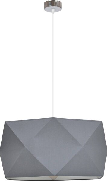 Závesné svietidlo Diamond, 1x textilné tienidlo (výber zo 4 farieb), (výber z 3 farieb konštrukcie)