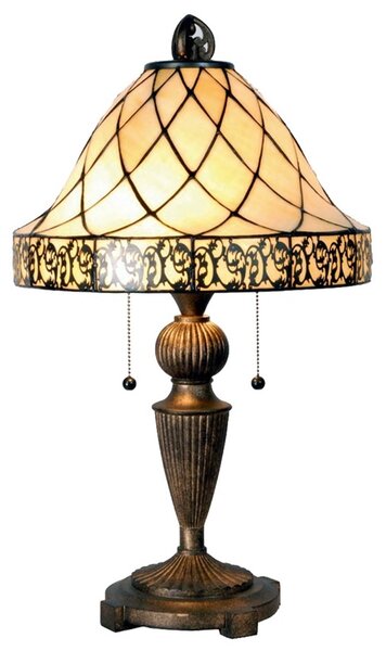 Stolná lampa Diamond v štýle Tiffany 62 cm