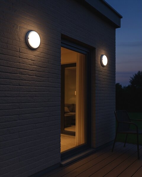 LED vonkajšie stropné svietidlo LED/8W/230V 4200K pr. 14 cm IP64 biela