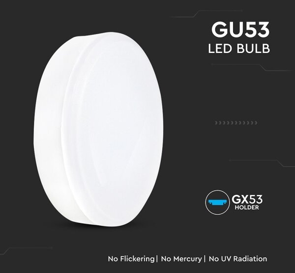 LED žiarovka GX53/6,4W/230V 4000K