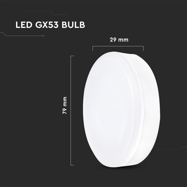 LED žiarovka GX53/6,4W/230V 4000K