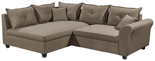 ROHOVÁ SEDAČKA, textil, hnedá Livetastic - Sedačky, Online Only