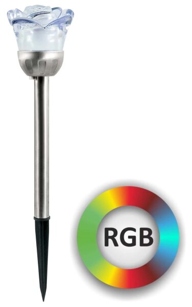 LED RGB Solárne svietidlo ROSE LED/1,2V 100 mAh IP44