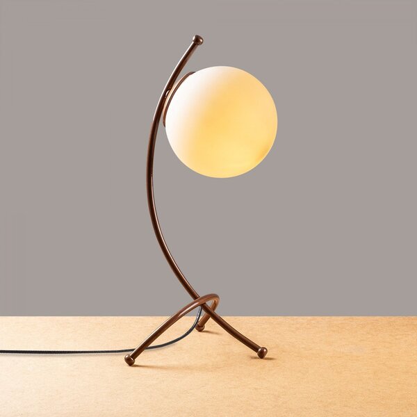 Opviq Stolová lampa Ayva biela/meď