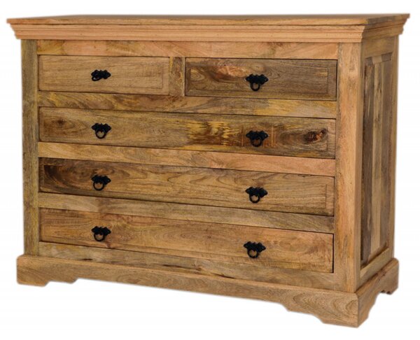 Komoda Guru 120x90x45 indický masív mango