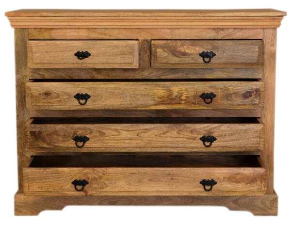 Komoda Guru 120x90x45 indický masív mango