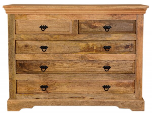 Komoda Guru 120x90x45 indický masív mango
