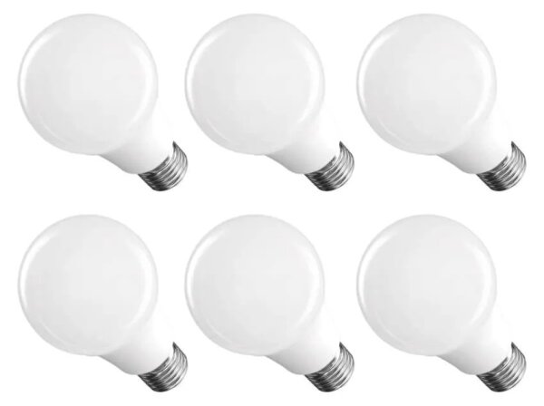 SADA 6x LED žiaroviek A60 E27/8,8W/230V 4000K