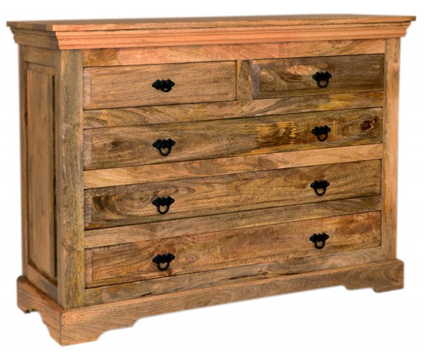 Komoda Guru 120x90x45 indický masív mango