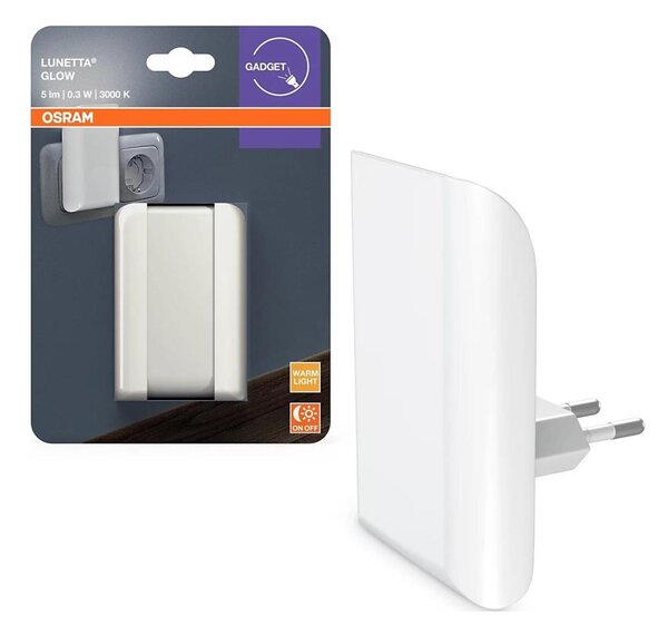 Osram - LED nočné svetlo s čidlom súmraku LUNETTA LED/0,3W/230V