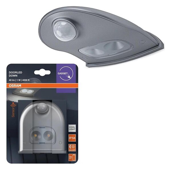 Osram - LED vonkajšie nástenné svietidlo so senzorom DOORLED LED/0,5W/3xAA IP54