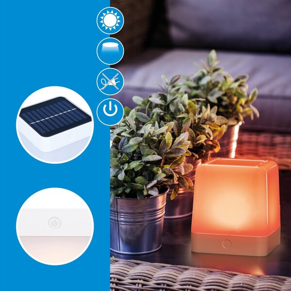Grundig - LED RGB Solárna lampa LED/3,7V