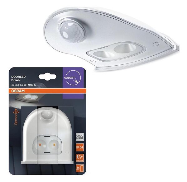 Osram - LED vonkajšie nástenné svietidlo so senzorom DOORLED LED/0,5W/3xAA IP54