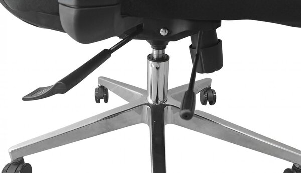 Kancelárska ergonomická stolička Neoseat FLEX PRO — čierna, nosnosť 150 kg