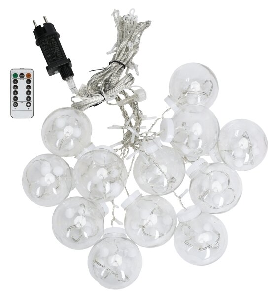 Aigostar - LED vonkajší vianočný reťaz 120xLED/6W/230V/8 funkcií 3x0,6m IP44 studená biela+DO