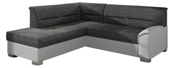 Rozkladacia sedačka JAKOB, 250x87x208 cm, berlin 02/soft 017 white, lavá