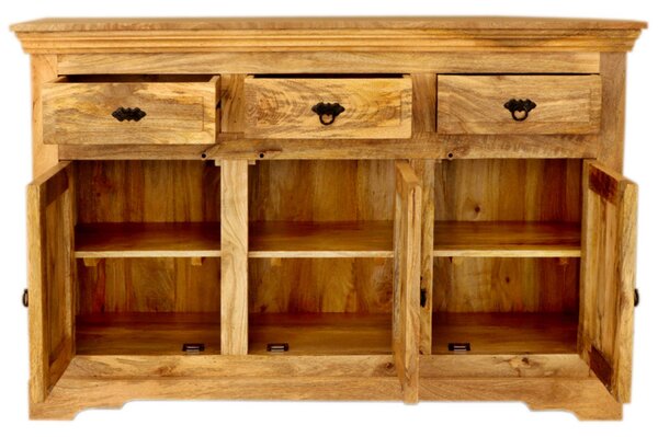 Komoda Guru 140x90x45 indický masív mango