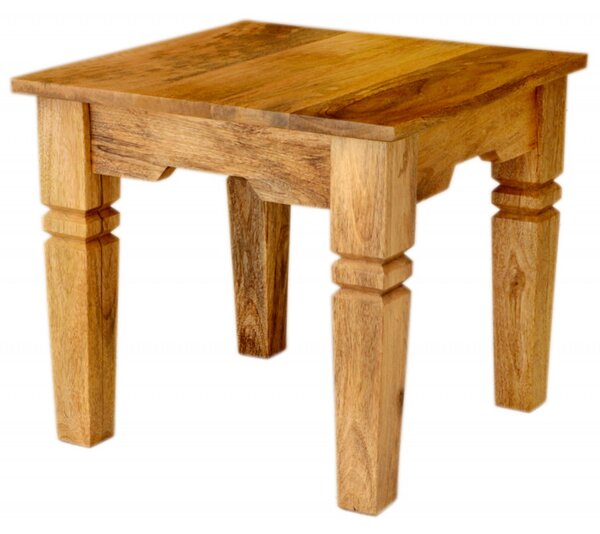 Odkladací stolík Guru 45x40x45 indický masív mango