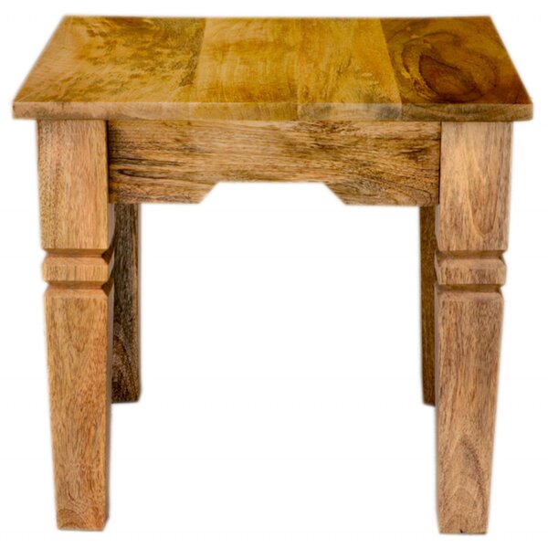 Odkladací stolík Guru 45x40x45 indický masív mango
