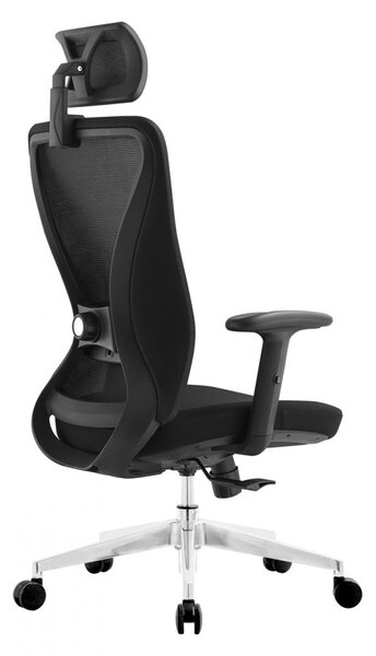 Kancelárska ergonomická stolička Neoseat NICOLE — čierna, nosnosť 150 kg