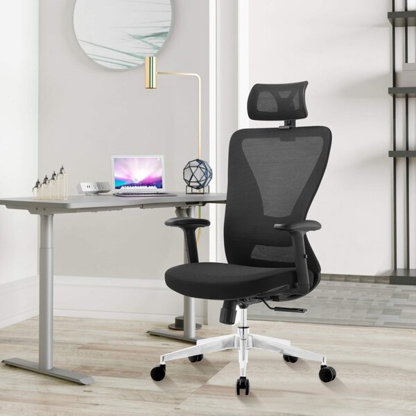 Kancelárska ergonomická stolička Neoseat NICOLE — čierna, nosnosť 150 kg