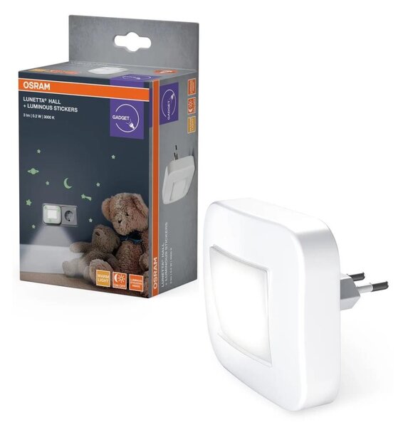 Osram - LED nočné svetlo s čidlom súmraku LUNETTA LED/0,2W/230V