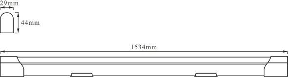 Osram - LED podlinkové svietidlo BATTEN LED/24W/230V 153,4 cm