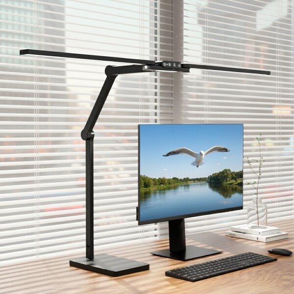 Brilagi-LED Stmievateľná dotyková stolná lampa VARIO LED/24W/230V 3000-6500K čierna
