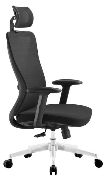 Kancelárska ergonomická stolička Neoseat NICOLE — čierna, nosnosť 150 kg