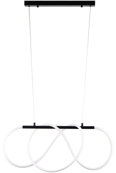 LED luster na lanku FLEXI LED/36W/230V 4000K čierny