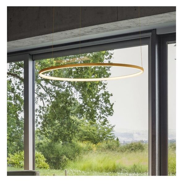 Ideal Lux - LED luster na lankách ORACLE SLIM LED/29W/230V 3000K priemer 50 cm zlatý