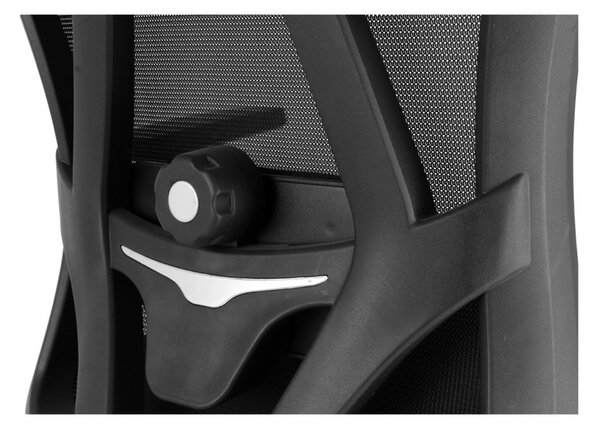 Kancelárska ergonomická stolička Neoseat BOROSI — čierna, nosnosť 150 kg