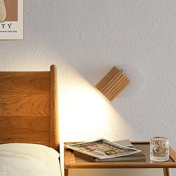 Brilagi - Nástenné bodové svietidlo MODERN WOOD 1xGU10/8W/230V drevo/biela