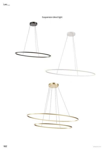 Redo 01-3339 - Stmievateľný LED luster na lanku LEO LED/48W/230V čierna