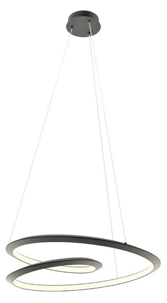 Redo 01-3378 - stmievateľný LED luster na lanku STORM LED/60W/230V, čierny