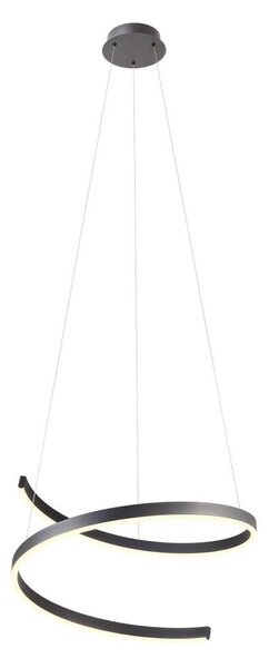 Redo 01-4015 - LED stmievateľný luster na lankách SCROLL LED/38W/230V čierny