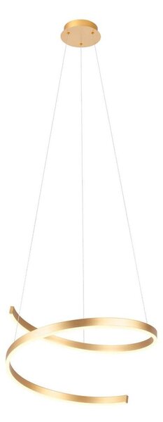 Redo 01-4014 - LED stmievateľný luster na lanku SCROLL LED/38W/230V zlatý