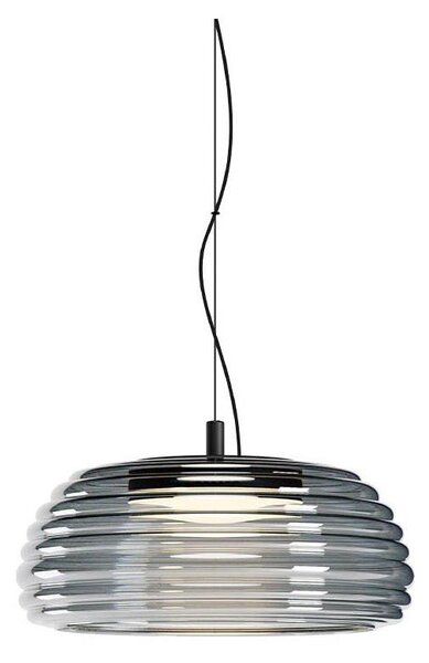 Redo 01-4541 - Stmievateľný LED luster na lanku ONDULA LED/12W/230V čierna/dymová
