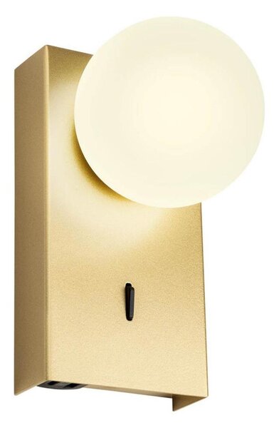 Redo 01-4657 - LED nástenné svietidlo NORMA LED/5W/230V CRI 90 USB zlaté