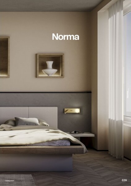 Redo 01-4661 - LED nástenné svietidlo NORMA LED/5W/230V + LED/3W CRI 90 USB zlaté
