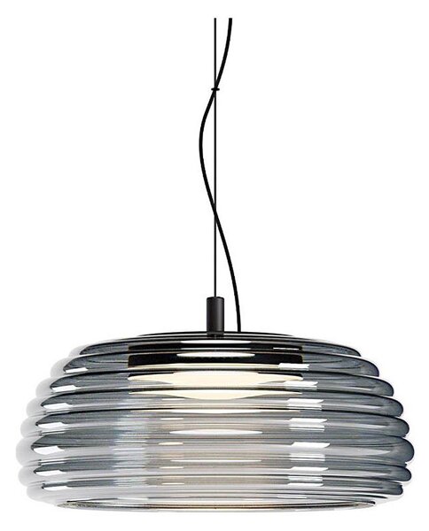 Redo 01-4543 - LED Stmievateľný luster na lanku ONDULA LED/16W/230V čierna/dymová
