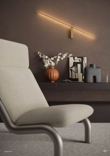 Redo 01-4674 - LED Nástenné svietidlo TANGENT LED/9W/230V CRI 90 zlaté