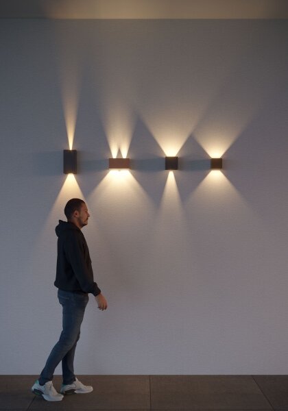 Redo 90304 - LED Vonkajšie nástenné svietidlo VARY 4xLED/5W/230V 3000K IP54 hnedá